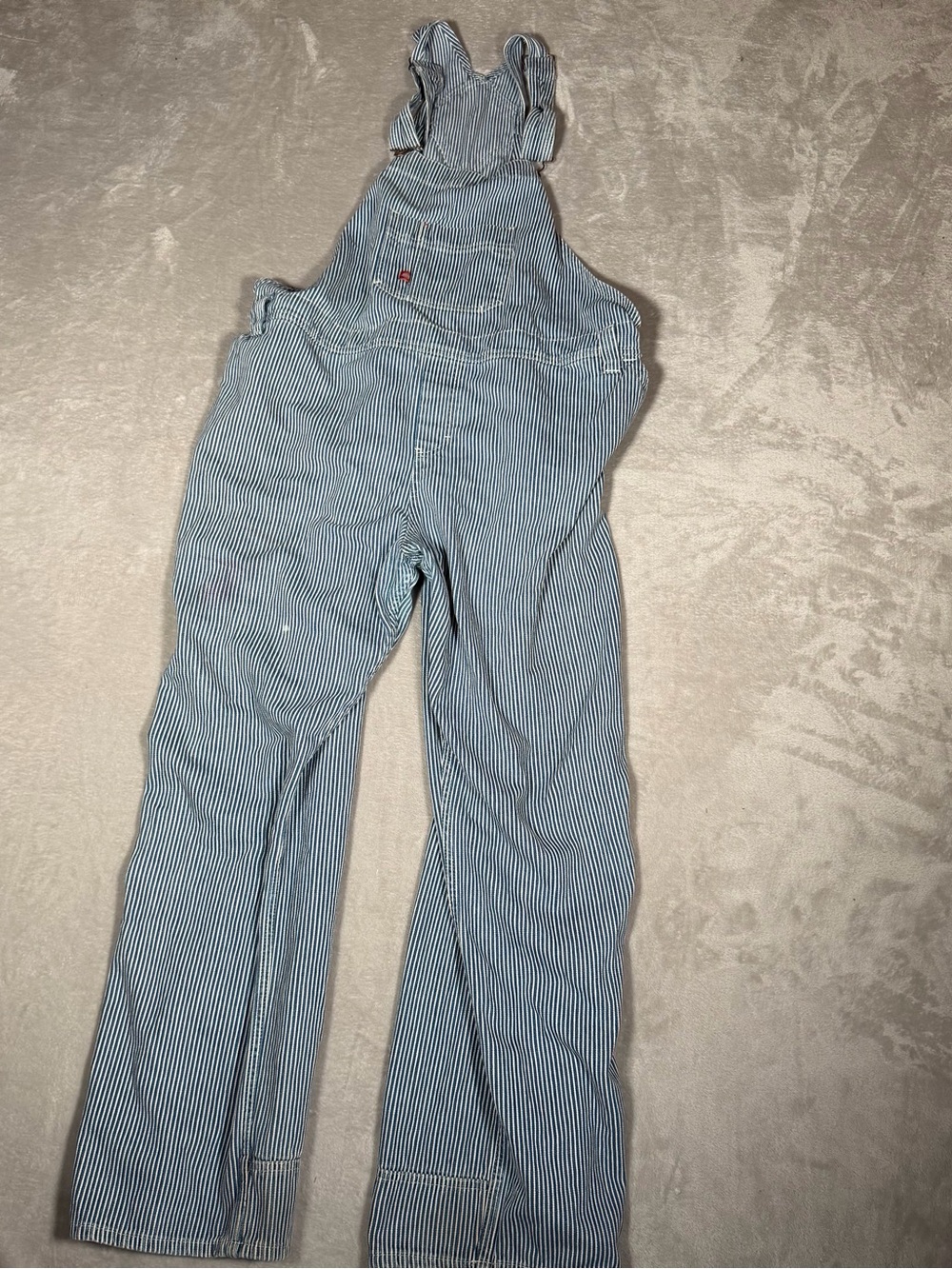 Dickies Blue White Pinstripe Bib Overalls